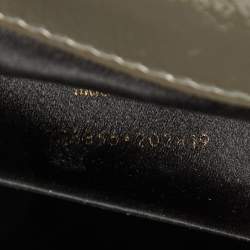 Pre Owned Yves Saint Laurent Grey Patent Leather Belle De Jour Flap Clutch