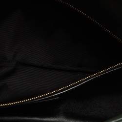 Pre Owned Saint Laurent Dark Green Quilted Leather Puffer Sade Envelope Clutch