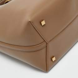 Pre Owned Saint Laurent Brown Leather Le 37 Bucket Bag