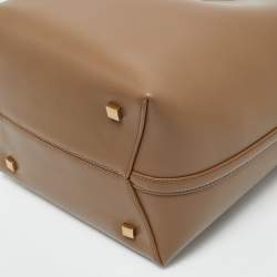 Pre Owned Saint Laurent Brown Leather Le 37 Bucket Bag