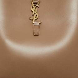 Pre Owned Saint Laurent Brown Leather Le 37 Bucket Bag