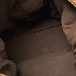 Pre Owned Yves Saint Laurent Brown Pebbled Leather Easy Y Satchel