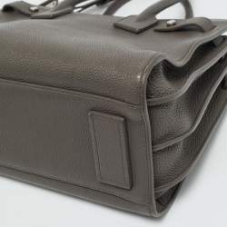 Pre Owned Saint Laurent Grey Leather Baby Classic Sac De Jour Tote