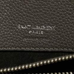 Pre Owned Saint Laurent Grey Leather Baby Classic Sac De Jour Tote