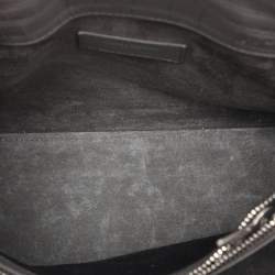 Pre Owned Saint Laurent Grey Croc Embossed Leather Baby Classic Sac De Jour Tote