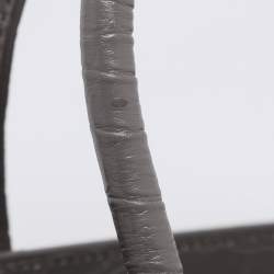 Pre Owned Saint Laurent Grey Croc Embossed Leather Baby Classic Sac De Jour Tote