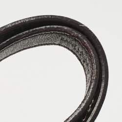 Pre Owned Saint Laurent Burgundy Chevron Leather Large Monogram Envelope Shoulder Bag