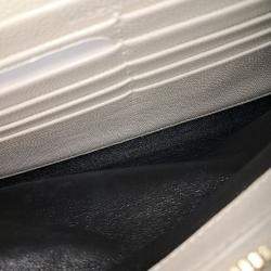 Pre Owned Saint Laurent Paris White Leather Monogram Chain Crossbody Bag