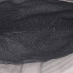 Pre Owned Saint Laurent Grey Matelasse Leather Large Monogram Envelope Shoulder Bag