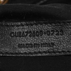 Pre Owned Saint Laurent Paris Black Leather Joe Drawstring Backpack