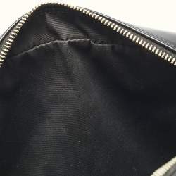 Pre Owned Saint Laurent Black Matelassé Leather Lou Camera Crossbody Bag