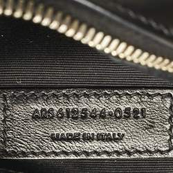 Pre Owned Saint Laurent Black Matelassé Leather Lou Camera Crossbody Bag