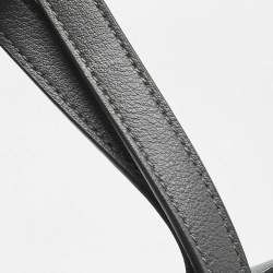 Pre Owned حقيبة تسوق شرق/غرب سان لوران جلد رمادي عاصف بحجم كبير