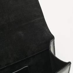 Pre Owned Saint Laurent Black Patent Leather Monogram Kate Tassel Clutch