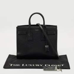 Pre Owned Saint Laurent Black Leather Small Classic Sac De Jour Tote