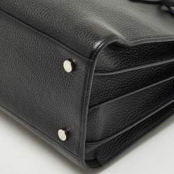 Pre Owned Saint Laurent Black Leather Small Classic Sac De Jour Tote