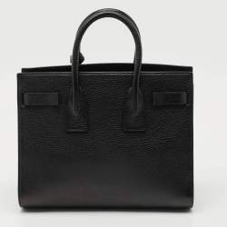 Pre Owned Saint Laurent Black Leather Small Classic Sac De Jour Tote
