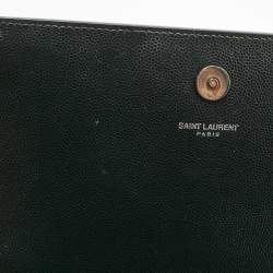 Pre Owned Saint Laurent Black Leather Kate Clutch