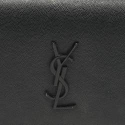 Pre Owned Saint Laurent Black Leather Kate Clutch