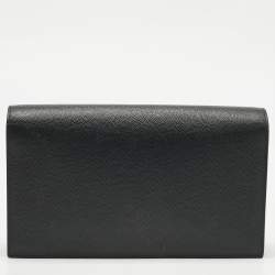 Pre Owned Saint Laurent Black Leather Kate Clutch