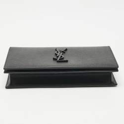 Pre Owned Saint Laurent Black Leather Kate Clutch