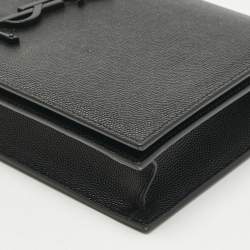 Pre Owned Saint Laurent Black Leather Kate Clutch