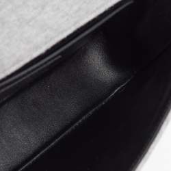 Pre Owned Saint Laurent Grey Jersey Fabric Medium Jamie Shoulder Bag