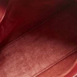 Pre Owned Saint Laurent Red Leather Baby Classic Sac De Jour Tote