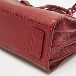 Pre Owned Saint Laurent Red Leather Baby Classic Sac De Jour Tote