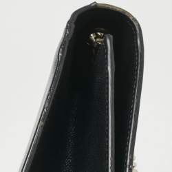 Pre Owned Saint Laurent Black Leather Medium Kate Tassel Shoulder Bag