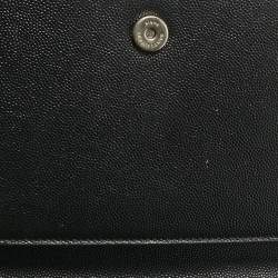 Pre Owned Saint Laurent Black Leather Medium Kate Tassel Shoulder Bag