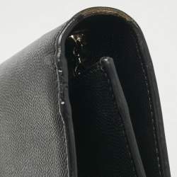 Pre Owned Saint Laurent Black Leather Medium Kate Tassel Shoulder Bag