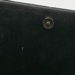 Pre Owned Saint Laurent Black Leather Medium Kate Tassel Shoulder Bag