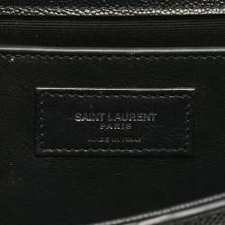 Pre Owned Saint Laurent Black Leather Medium Kate Tassel Shoulder Bag