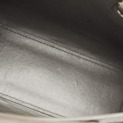 Pre Owned Saint Laurent Grey Croc Embossed Leather Nano Classic Sac De Jour Tote