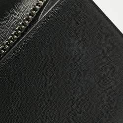 Pre Owned Saint Laurent Black Leather Medium Kate Shoulder Bag