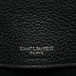 Pre Owned Saint Laurent Black Leather Nano Supple Classic Sac De Jour Tote