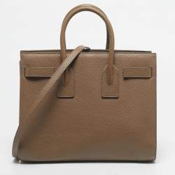 Pre Owned Saint Laurent Brown Leather Small Classic Sac De Jour Tote