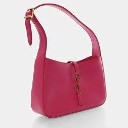 Pre Owned Saint Laurent Le 5 À 7 Calfskin Shoulder Bag
