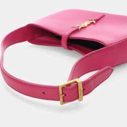 Pre Owned Saint Laurent Le 5 À 7 Calfskin Shoulder Bag