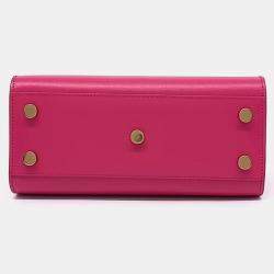Pre Owned Saint Laurent Paris Sac de Jour Nano Pink Leather Handbag