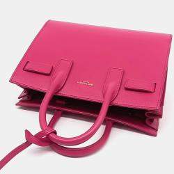 Pre Owned Saint Laurent Paris Sac de Jour Nano Pink Leather Handbag