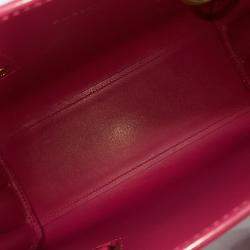 Pre Owned Saint Laurent Paris Sac de Jour Nano Pink Leather Handbag