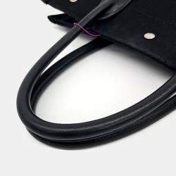 Pre Owned Saint Laurent Paris Black Fabric  Rive Gauche Tote Bag