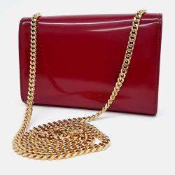 Pre Owned Saint Laurent Paris Red Leather Kate Bag