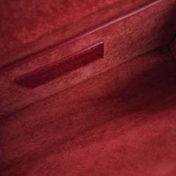 Pre Owned Saint Laurent Paris Red Leather Kate Bag