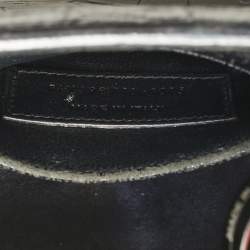 Pre Owned Saint Laurent Black Croc Embossed Leather Baby Classic Sac De Jour Tote