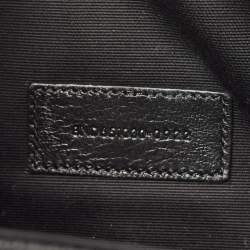 Pre Owned Saint Laurent Black Mix Matelasse Leather Envelope Flap Pouch