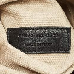 Pre Owned Saint Laurent Beige Canvas and Leather North South Rive Gauche Tote