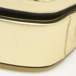 Pre Owned Saint Laurent Gold Leather Chrissie Shoulder Bag